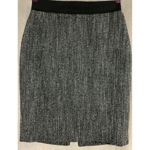 Express Women's Grey Slate Pencil Skirt with Black Waistband Size 0